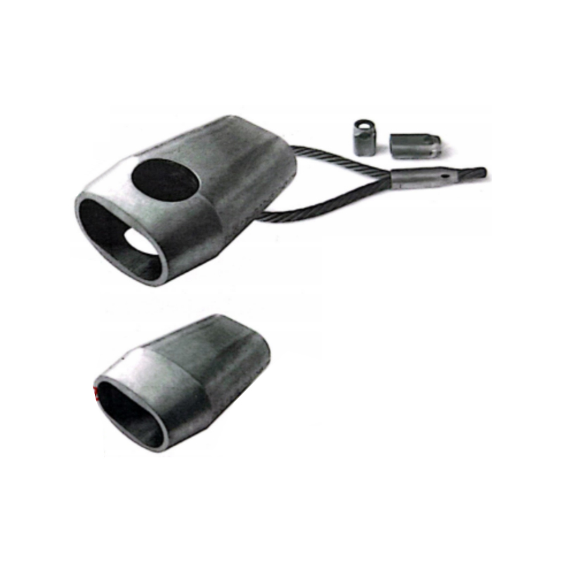 Virola de alumínio SAFETYLIFT forma C tipo alemão com furo de inspeção