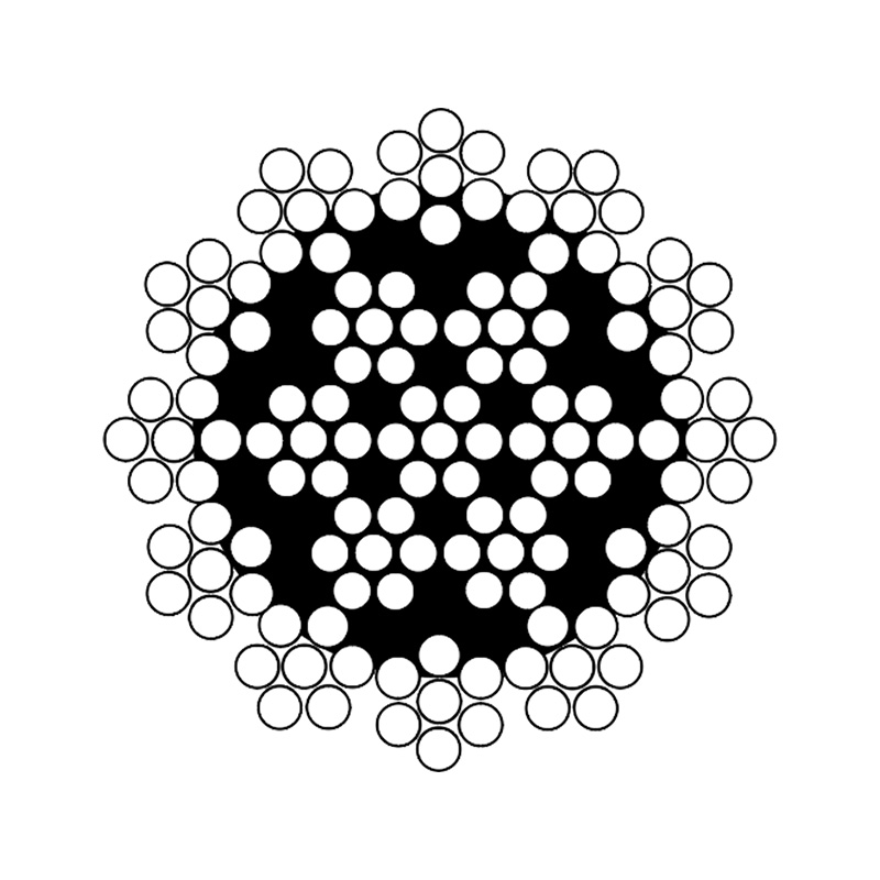 ASTM A1023 Corda de aço resistente à rotação 19x7 categoria 2
