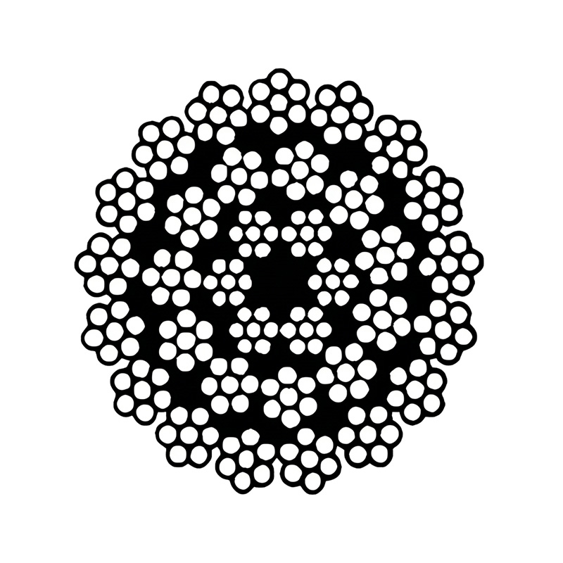 ASTM A1023 Corda de aço resistente à rotação 34x7 categoria 2