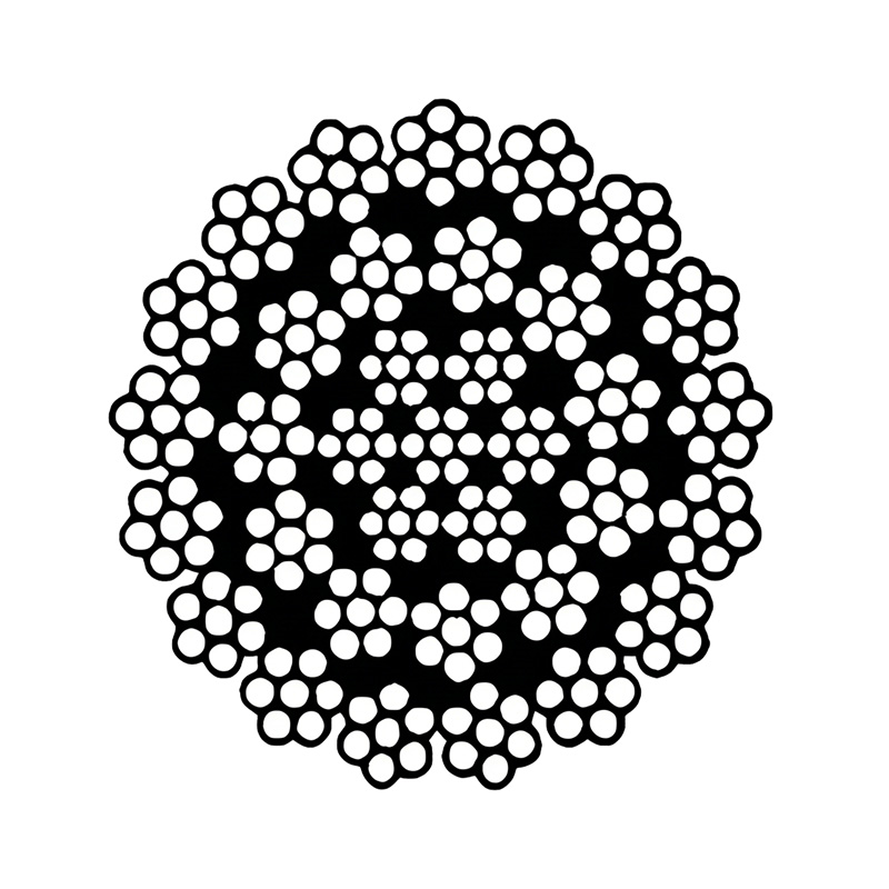 ASTM A1023 Corda de aço resistente à rotação 35x7 categoria 1