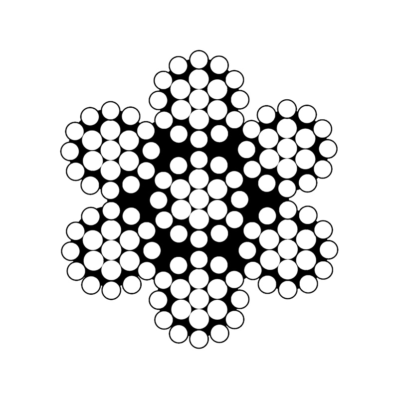 ASTM a 1023 Classificação 7x7 e 7x19 Cordão Especial de Pequeno Diâmetro (Galvanizado)