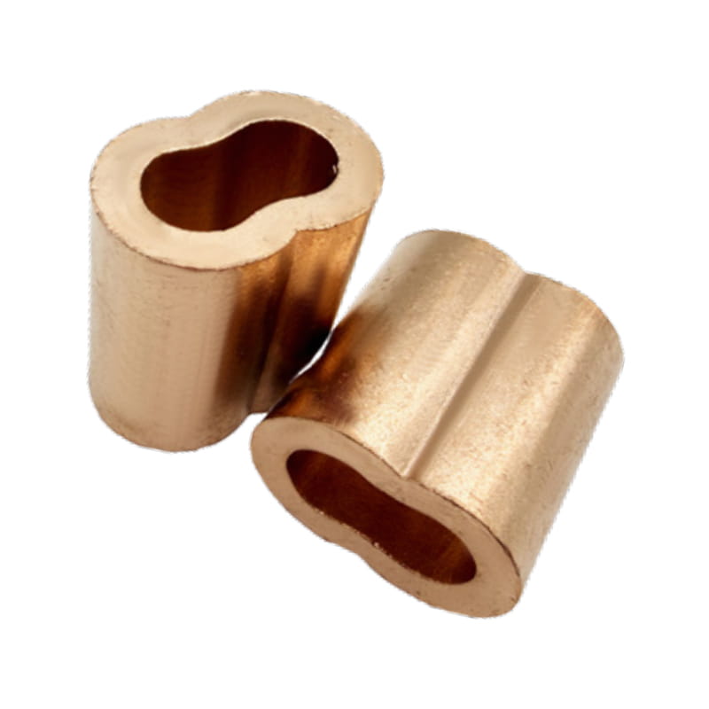 Mangas de ampulheta de cobre